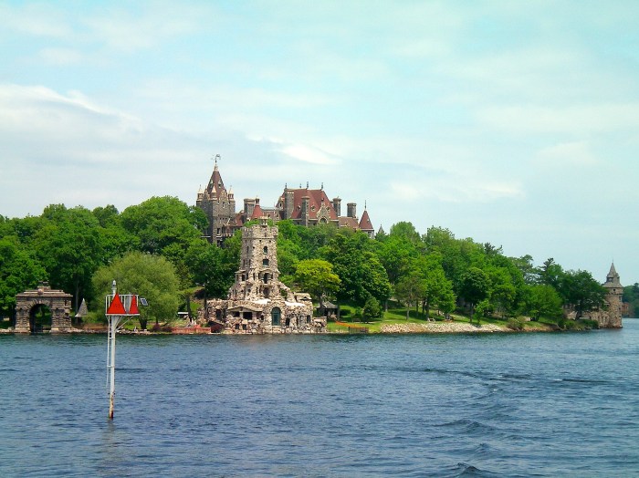 Boldt Castle viewed from Alexandria Bay