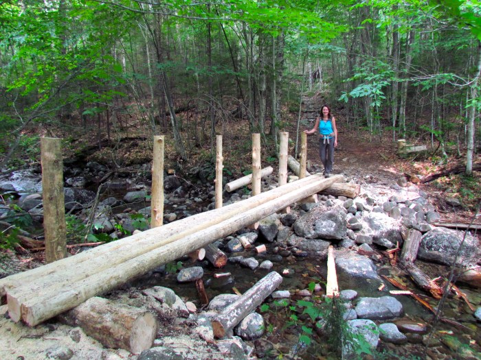 New bridge over brook