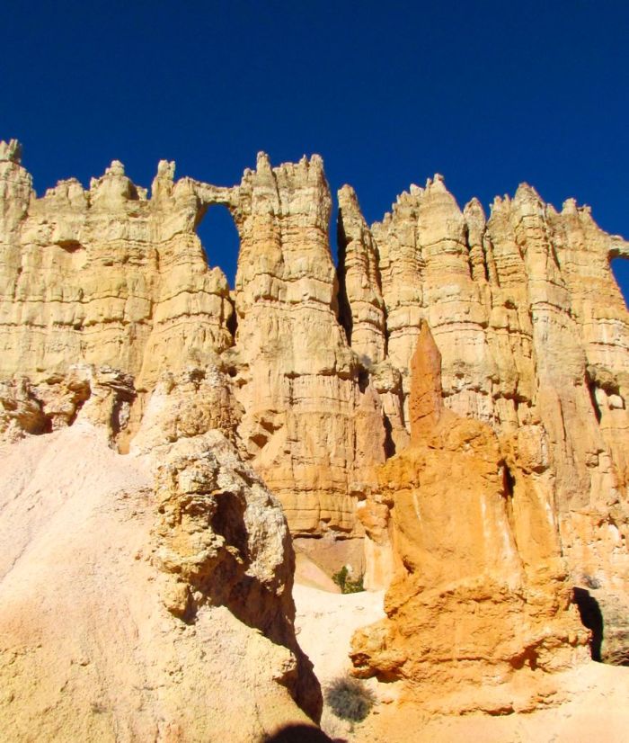 Windows to a clear azure sky