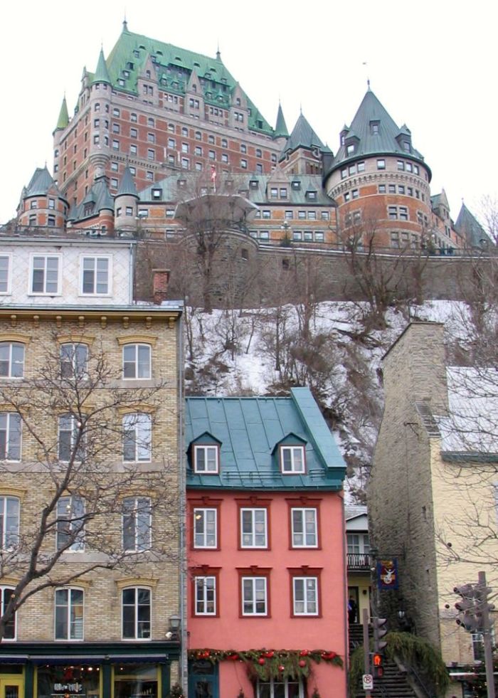 View of Château Frontenac from Quartier Petit Champlain (Lower Town)
