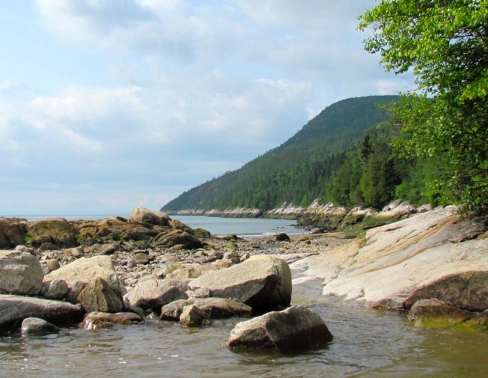 Carming cove an hamlet found along the Saint-Lawrence River--Port-Au-Persil, Quebec