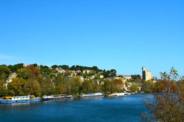 View towards Villeneuve lez Avignon