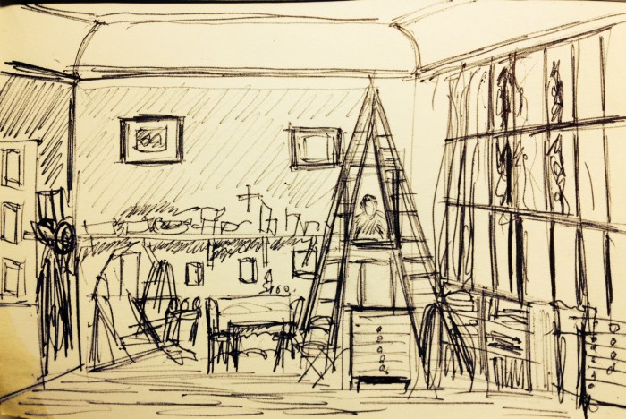 Cezannes Studio Sketch