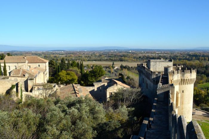 View along the ramparts fo Fort Saint-André, Villeneuve Lez Avignon