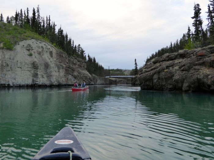 Entering Miles Canyon gorge