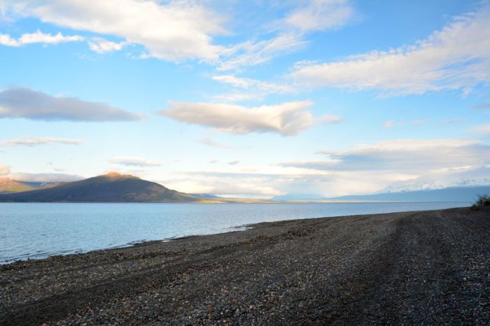 View of Kluane Lake from Congdon campsite