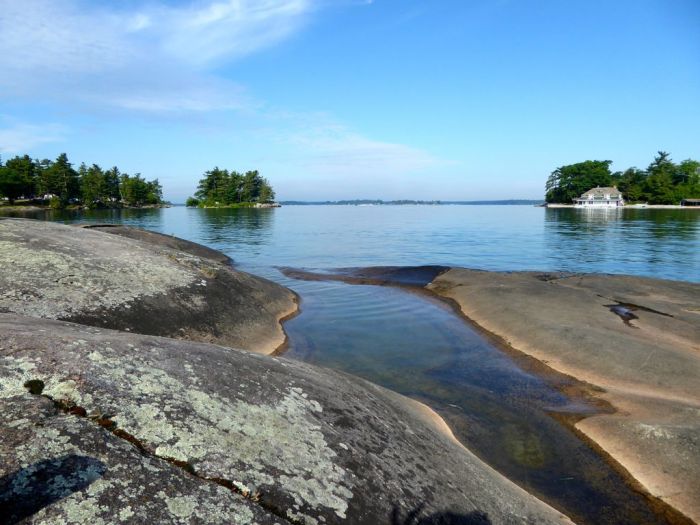Our Million dollar waterfront campsite for $28US per day—can’t be beat. Thousand Islands Region, New York