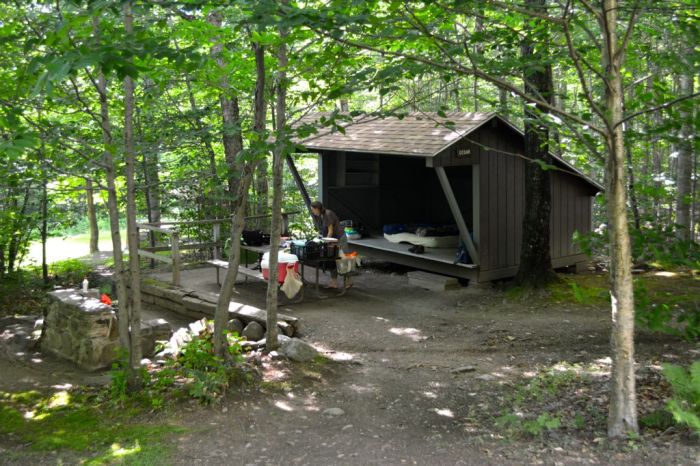 Underhill State Campground, Lean-to