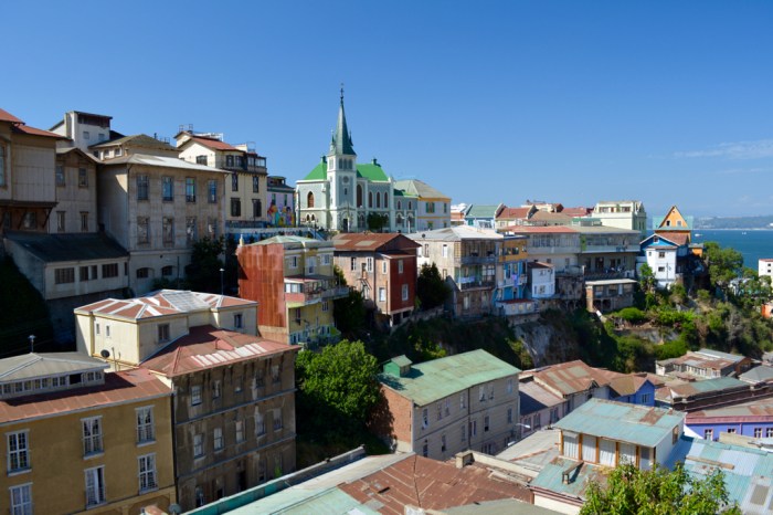 Panoramic view of the historic city of Valparaiso