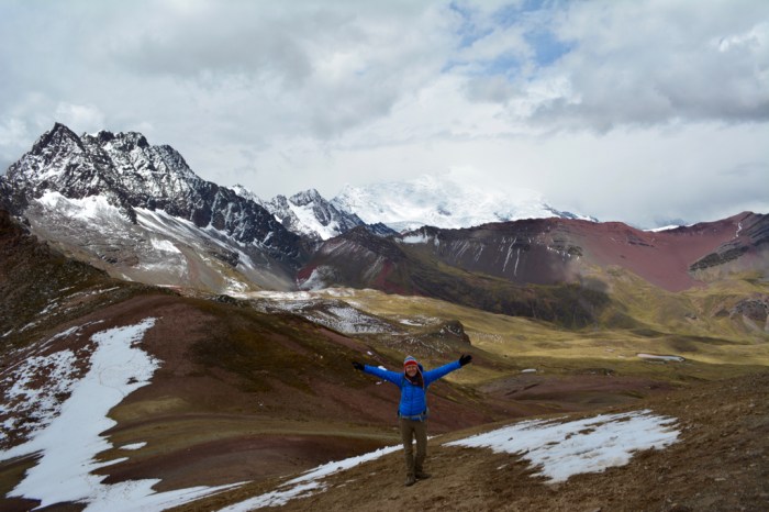 the Cordillera Vilcanota mountain range, Ausangate mountain in the distance