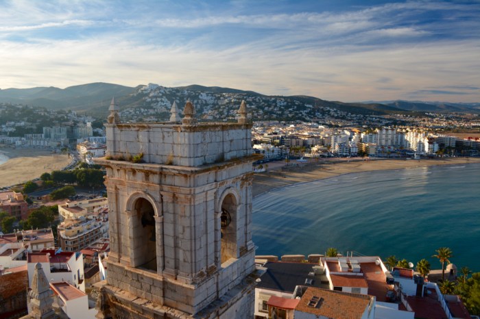 View from the Castillo Papa De Luna, Peniscola Spain