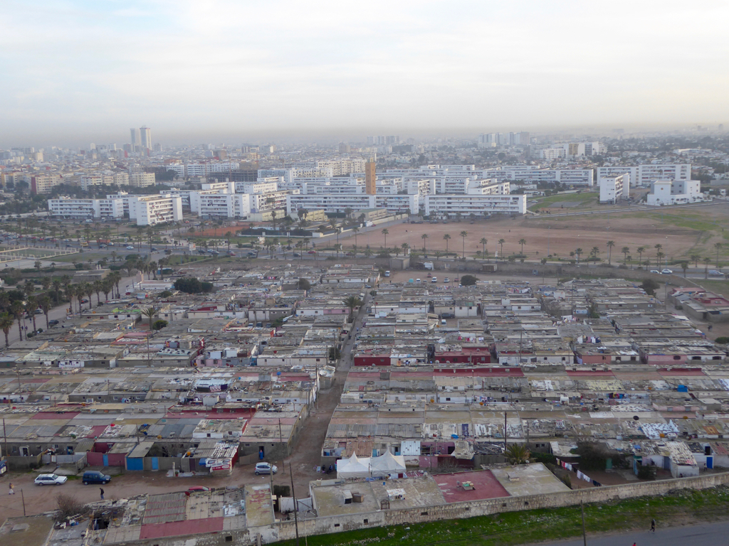 shanty town, bidonville, slum of Casablanca