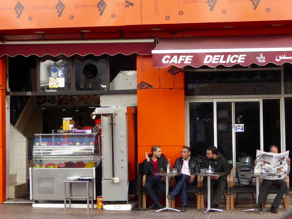 Men drinking tea in Casablanca