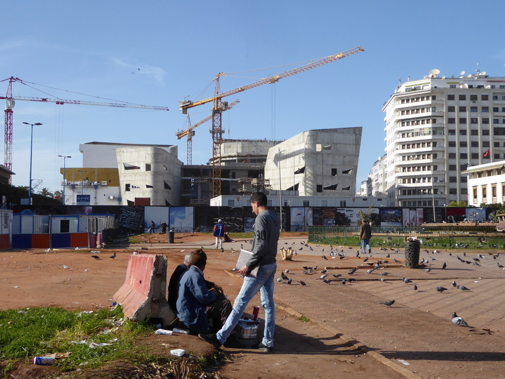 The Grand Théatre under construction, Casablanca