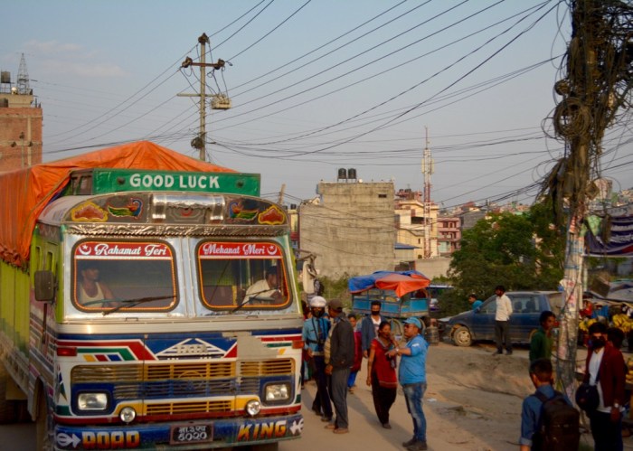 Good Luck Tata truck in Kathmandu